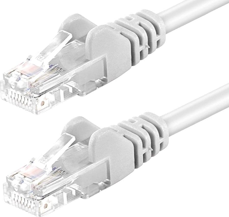 Cavo di rete Patch in Rame Cat. 6A Bianco UTP 3 metri - 6