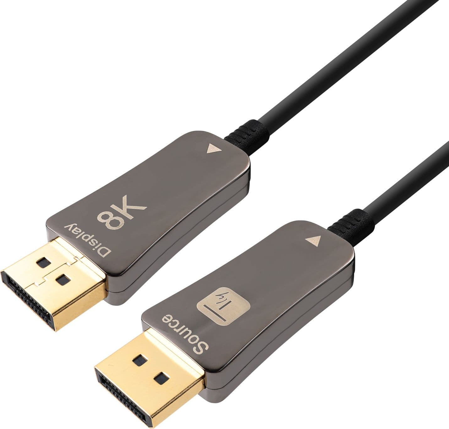 Cavo Ottico Attivo DisplayPort 1.4 AOC 8K@60Hz 32.4 Gbps Connettori a Scatto 50m - 9