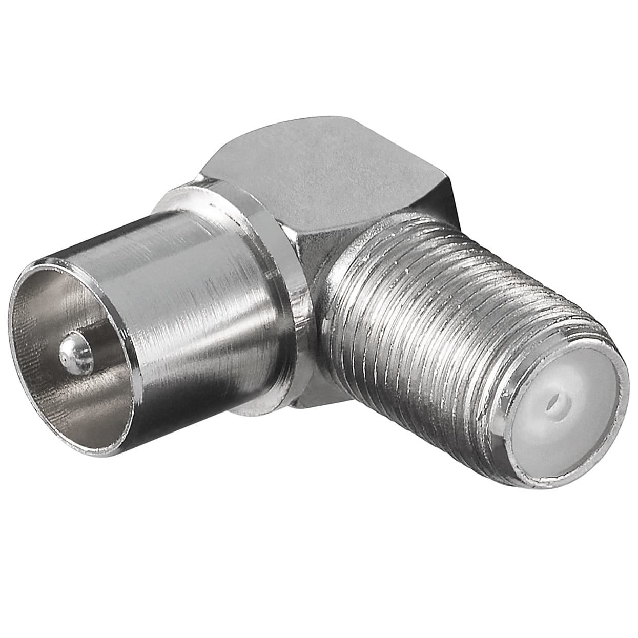 Adattatore Angolare Coassiale Femmina a Coax 90&deg - 2