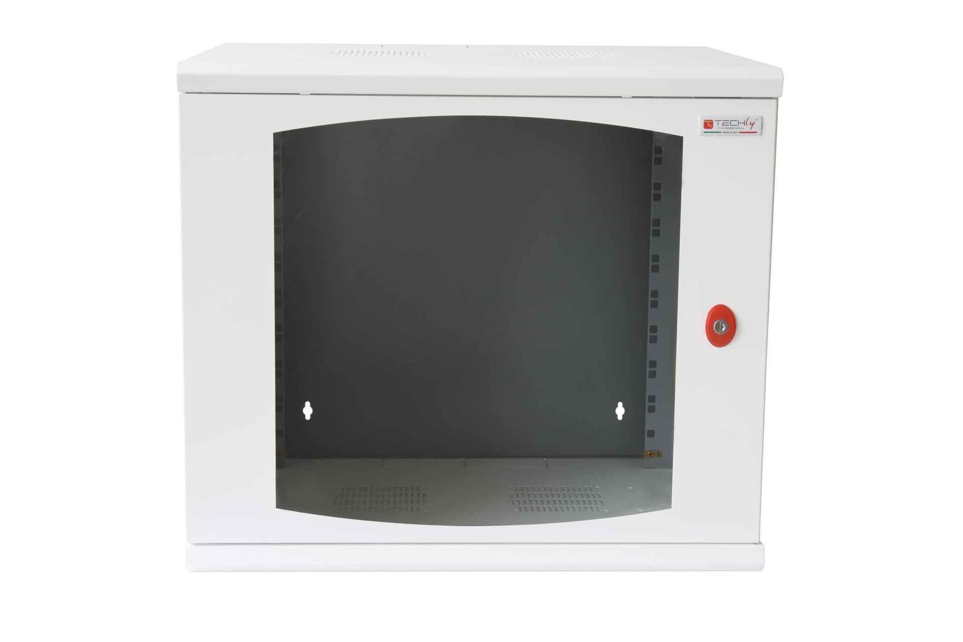 Armadio Rack 19'' a muro 13 unit&agrave sezione unica prof. 500mm Bianco - 8
