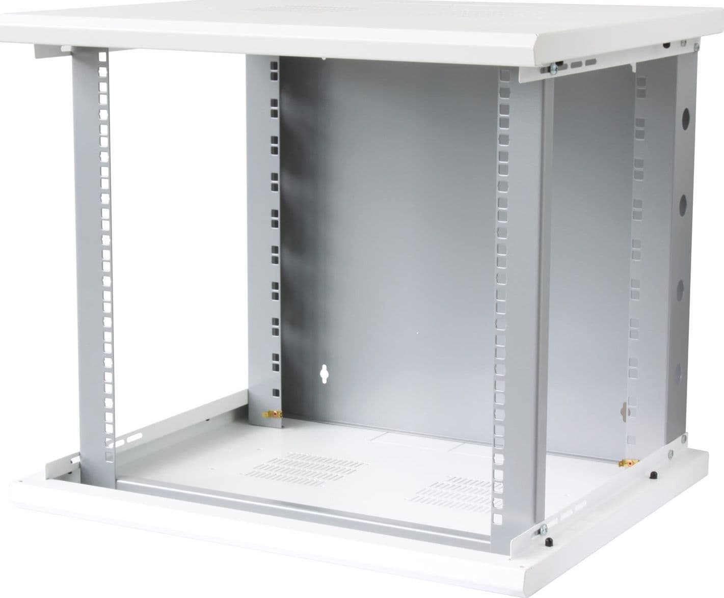 Armadio Rack 19'' a muro 13 unit&agrave sezione unica prof. 500mm Bianco - 10