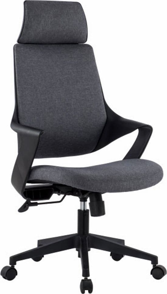 Sedia per Ufficio con Schienale Alto Design Moderno Grigio - 8