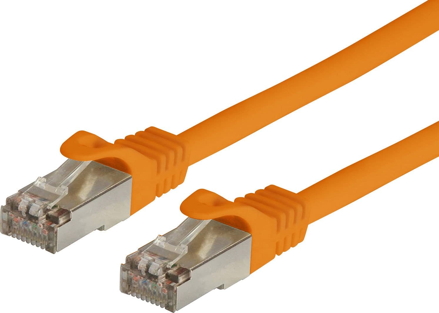 Cavo di Rete Patch in Rame Cat. 6A SFTP LSZH 0,25 m Arancione - 8