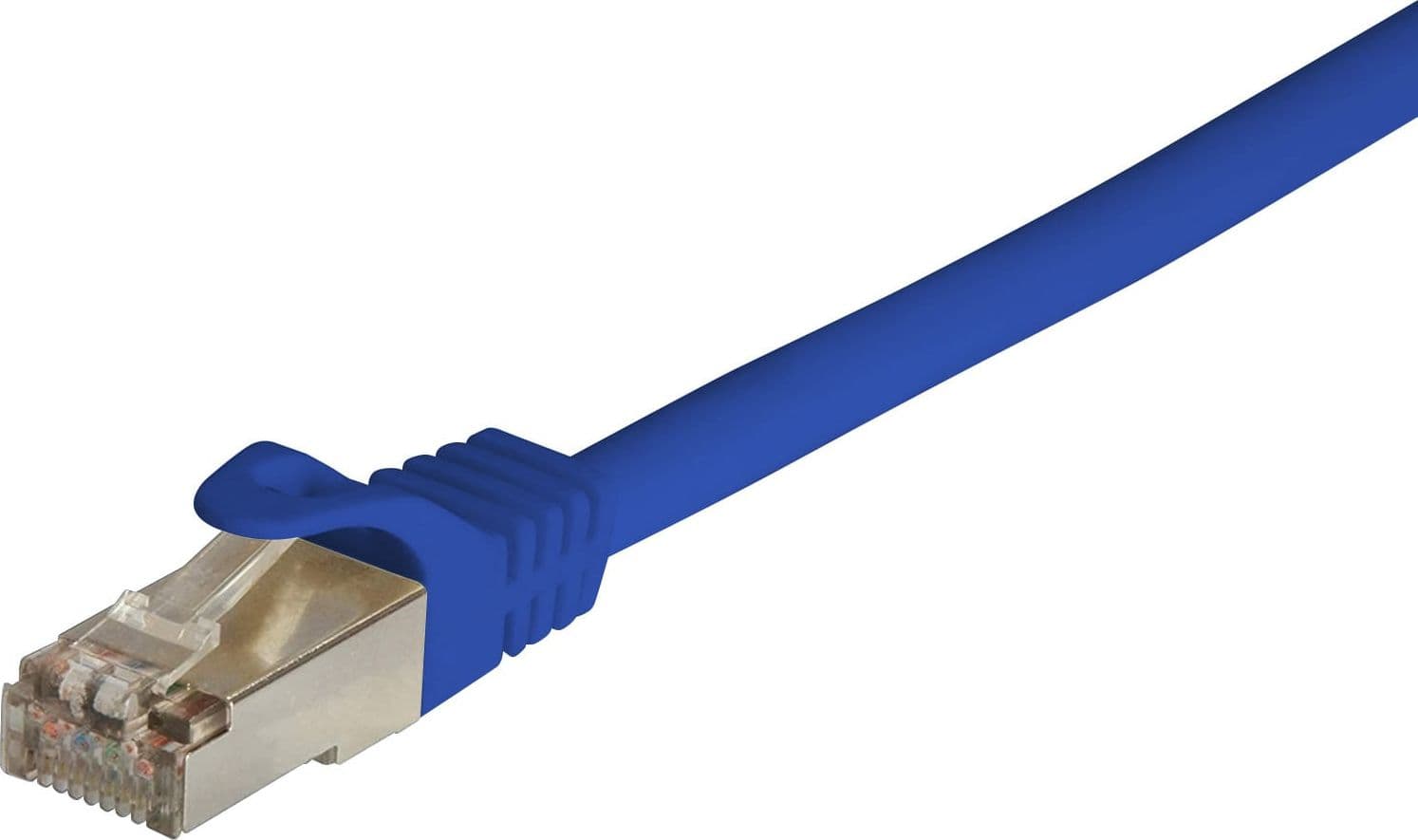 Cavo di Rete Patch in Rame Cat. 6A SFTP LSZH 0,5 m Blu - 3