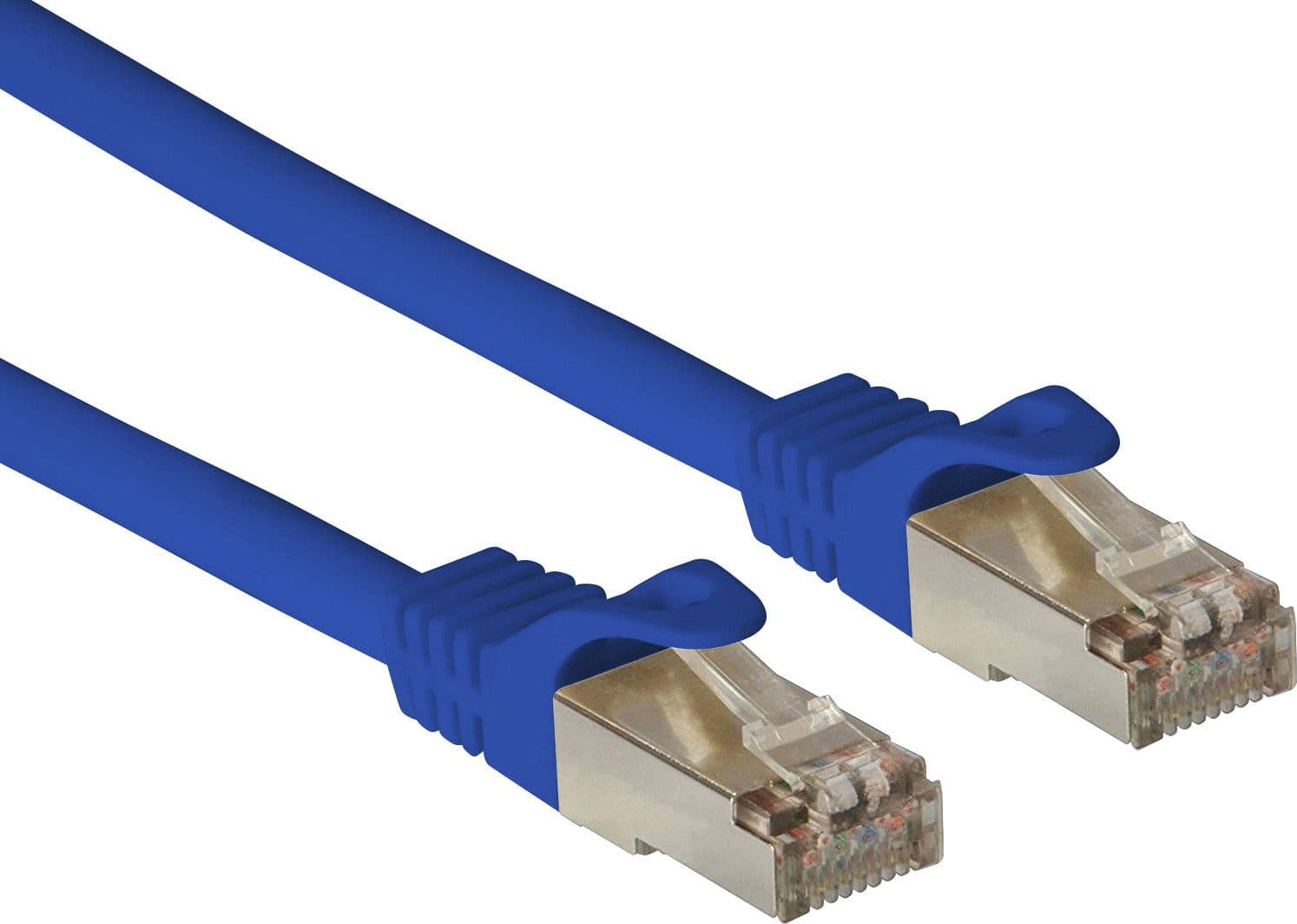 Cavo di Rete Patch in Rame Cat. 6A SFTP LSZH 0,5 m Blu - 7