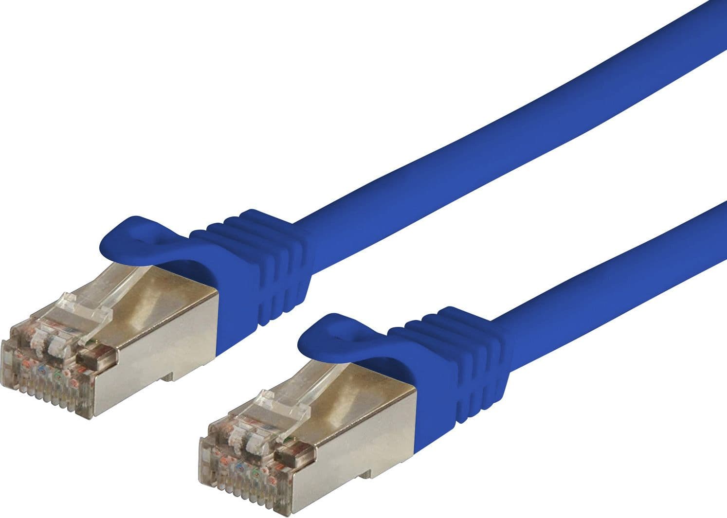 Cavo di Rete Patch in Rame Cat. 6A SFTP LSZH 0,5 m Blu - 9
