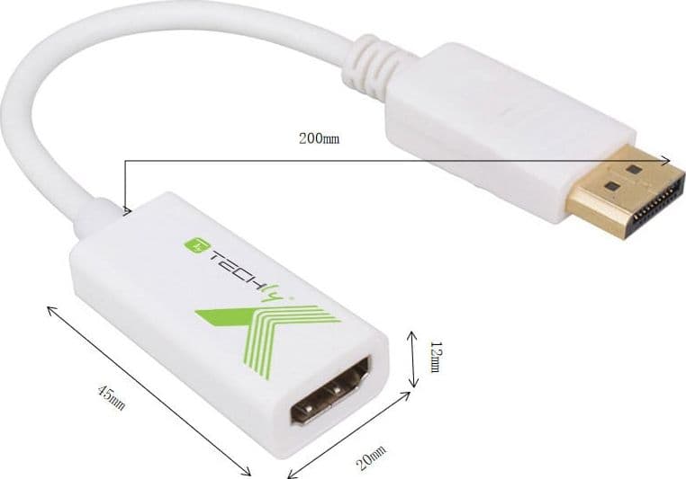 Adattatore Passivo DisplayPort Maschio a HDMI Femmina 4K 30Hz - 2