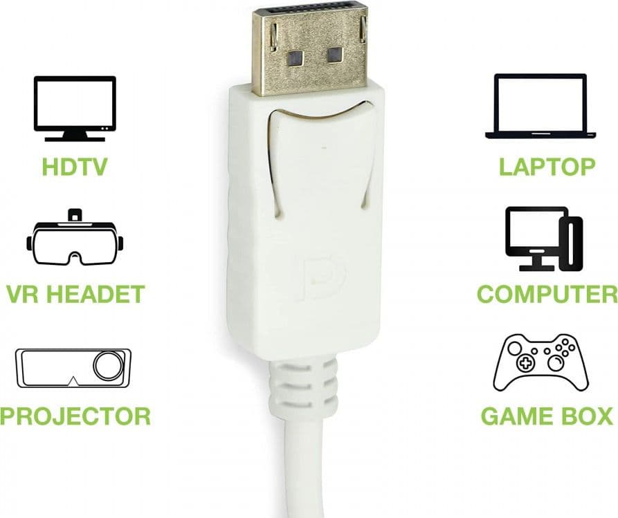 Adattatore Passivo DisplayPort Maschio a HDMI Femmina 4K 30Hz - 8