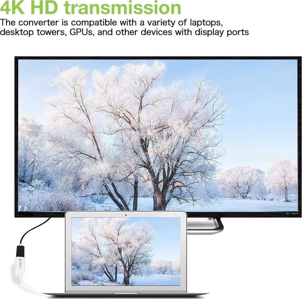 Adattatore Passivo DisplayPort Maschio a HDMI Femmina 4K 30Hz - 9