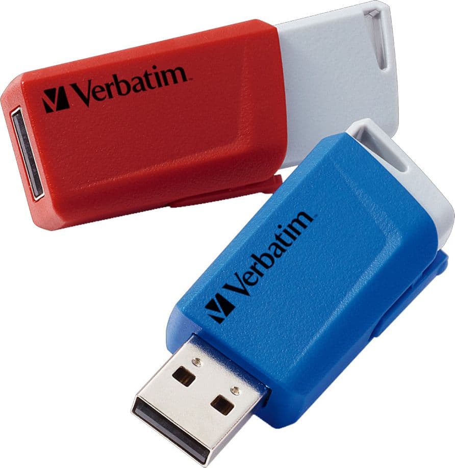 Due Chiavette Store 'n' Click 32GB Rosso e Blu - 4