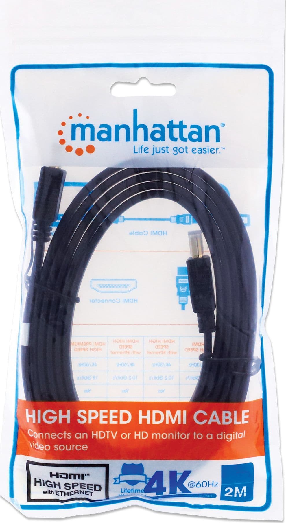 Cavo HDMI High Speed With Ethernet Piatto 2m nero - 10