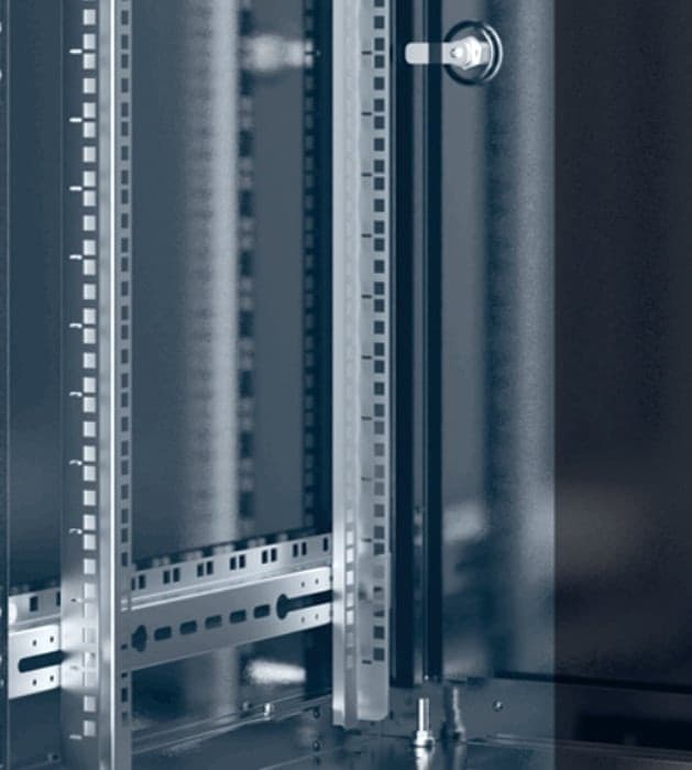 Armadio Rack 19'' 600x800 26 Unit&agrave Nero serie Easynet - 5
