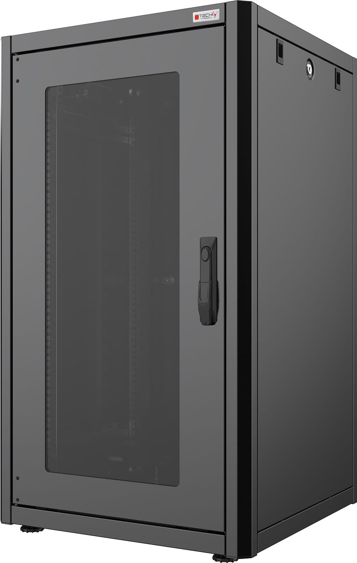Armadio Rack 19'' 600x800 26 Unit&agrave Nero serie Easynet - 7