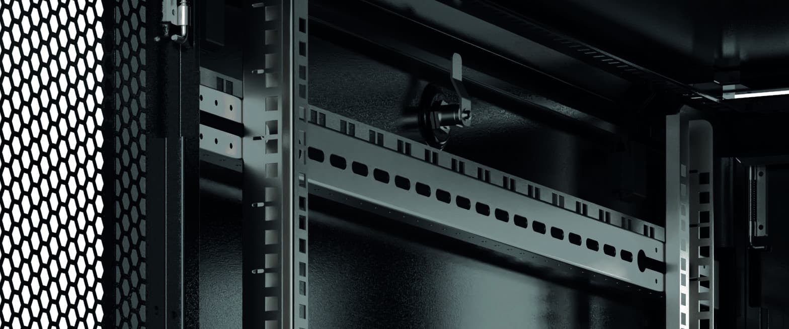 Armadio Server Rack 19'' 800x1200 42U Nero Porta Grigliata serie Evolution Ventilato - 10