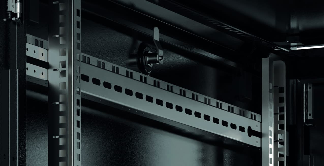 Armadio Server Rack 19'' 600x1000 12 Unit&agrave Nero da sotto-scrivania serie Evolution - 4