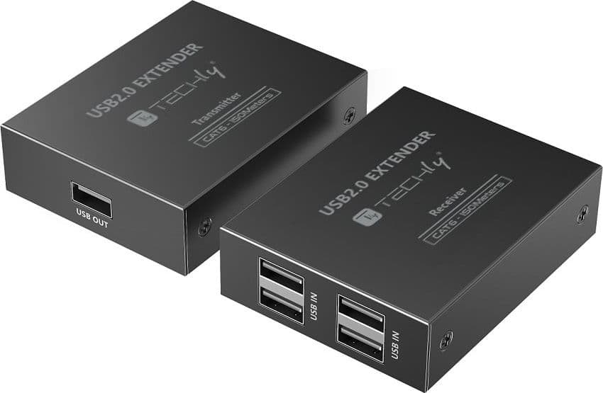 Extender USB 2.0 High-Speed 4 porte su cavo Cat.6 150m