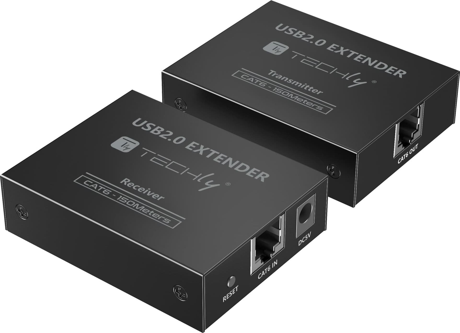 Extender USB 2.0 High-Speed 4 porte su cavo Cat.6 150m - 3