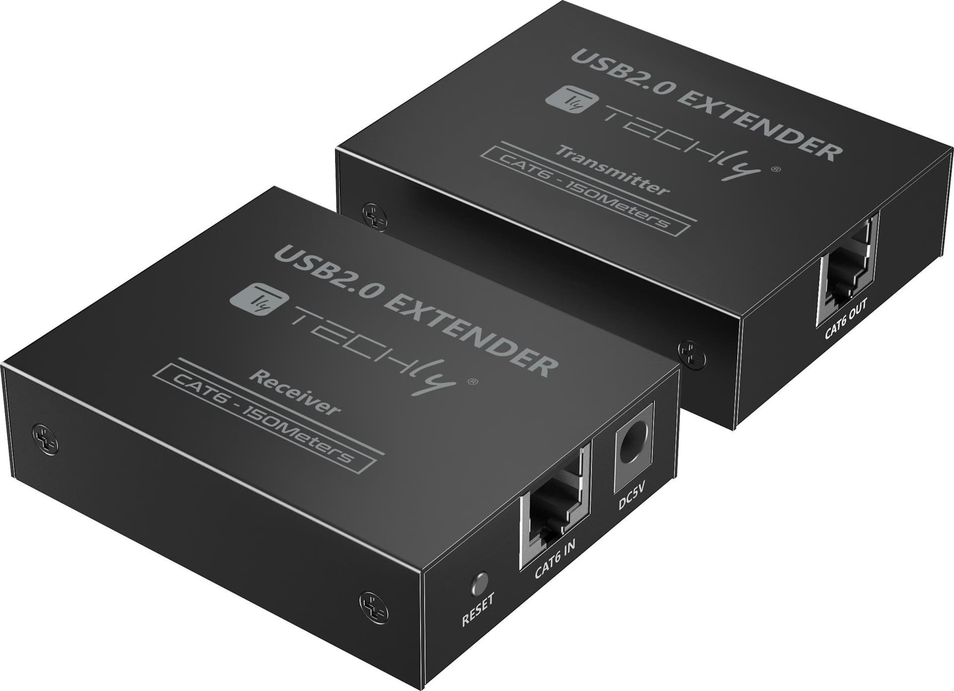 Extender USB 2.0 High-Speed 4 porte su cavo Cat.6 150m - 7
