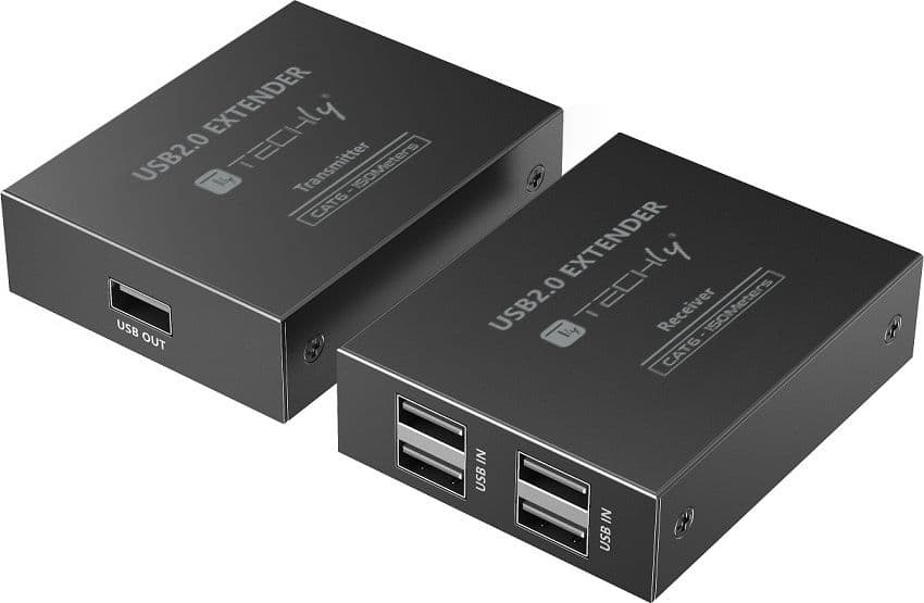 Extender USB 2.0 High-Speed 4 porte su cavo Cat.6 150m - 8
