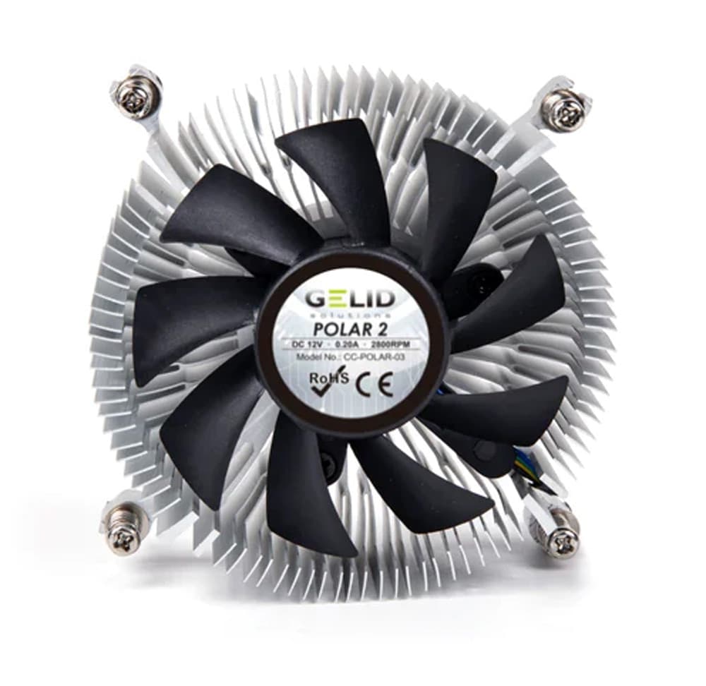 Ventola Silenziosa Polar2 a Basso Profilo per Intel - 6