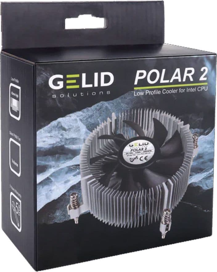 Ventola Silenziosa Polar2 a Basso Profilo per Intel - 7