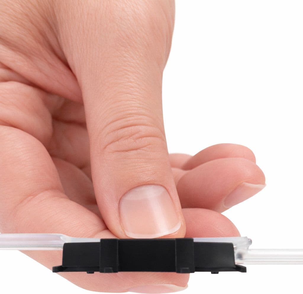 Supporto a Pettine per 12 Giunti in Fibra Ottica Termoretraibili, Nero - 6