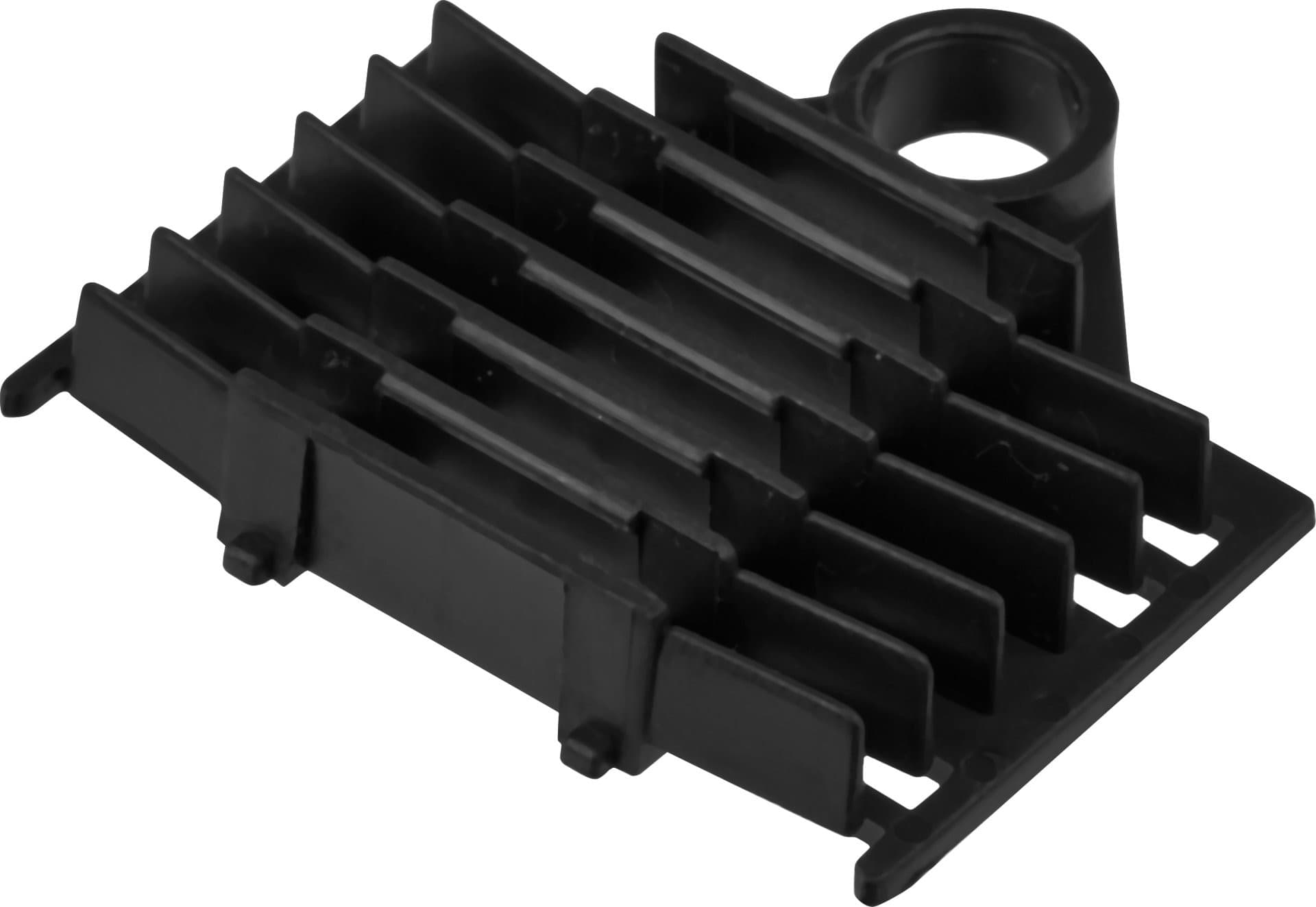 Supporto a Pettine per 12 Giunti in Fibra Ottica Termoretraibili, Nero - 10