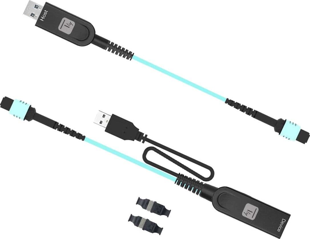 Extender USB 5Gbps su Cavo in Fibra Ottica MPO 100m - 5