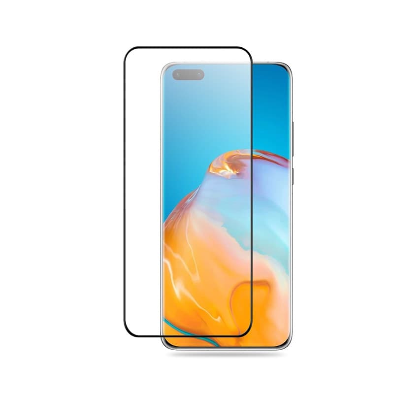 Crong 3D Armour Glass 9H Full Screen Tempered Glass Huawei P40 Pro + installation frame - 3