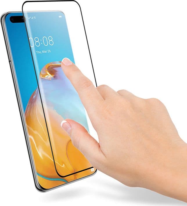 Crong 3D Armour Glass 9H Full Screen Tempered Glass Huawei P40 Pro + installation frame - 6