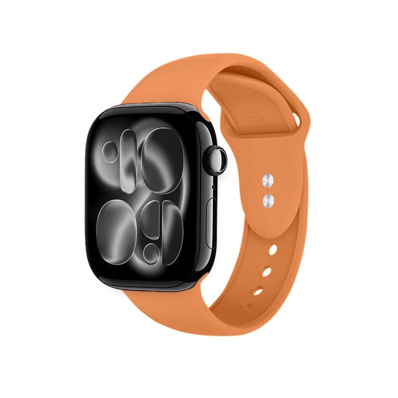 Crong Liquid - Cinturino per Apple Watch 38/40/41/42 mm (Arancione)