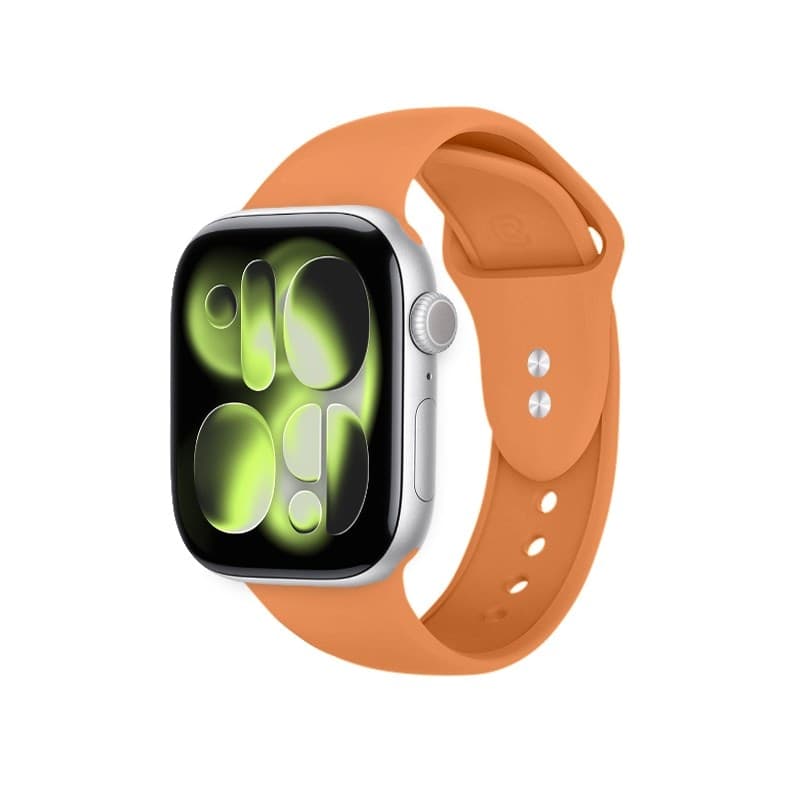 Crong Liquid - Cinturino per Apple Watch 38/40/41/42 mm (Arancione) - 14