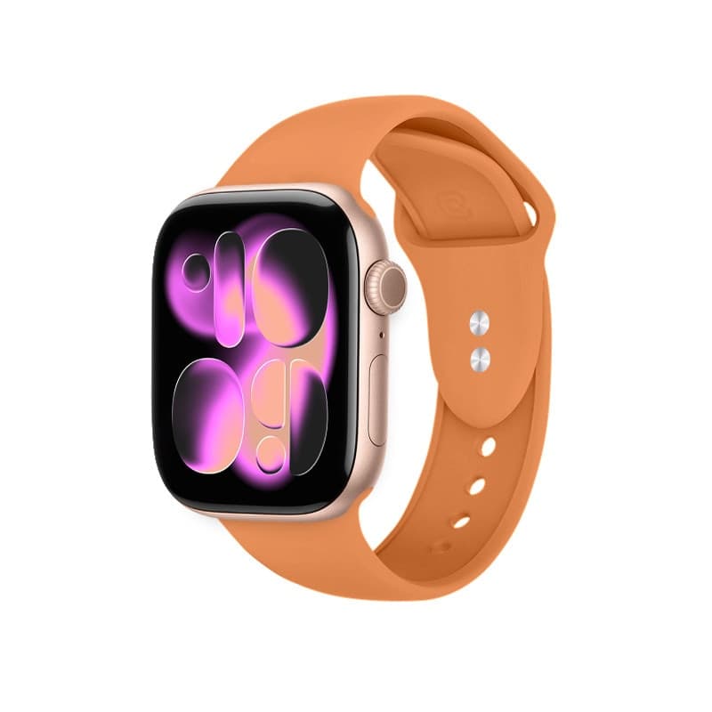 Crong Liquid - Cinturino per Apple Watch 38/40/41/42 mm (Arancione) - 6
