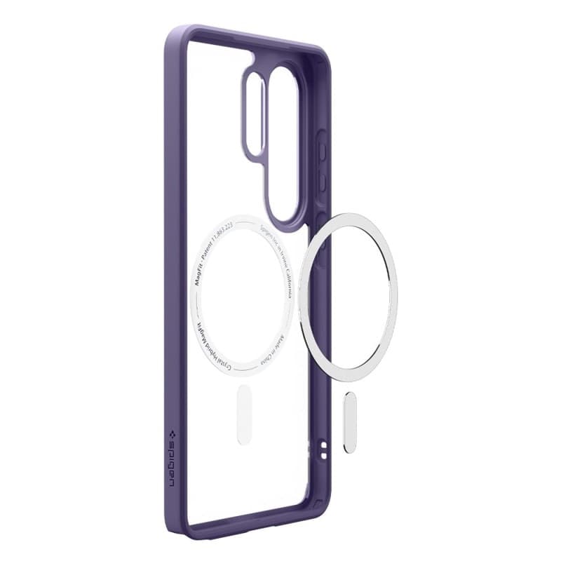 Spigen Ultra Hybrid Mag MagSafe - Custodia per Samsung Galaxy S26 Ultra (viola intenso) - 15