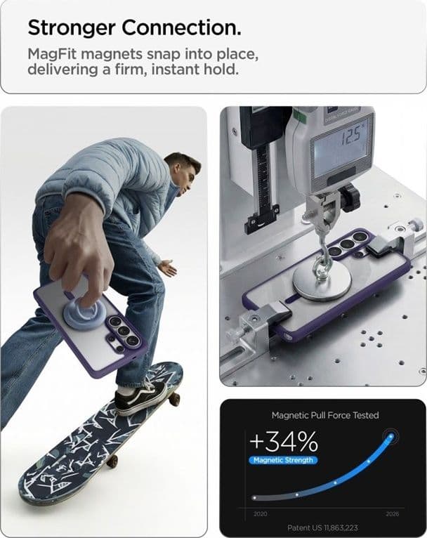 Spigen Ultra Hybrid Mag MagSafe - Custodia per Samsung Galaxy S26 Ultra (viola intenso) - 20