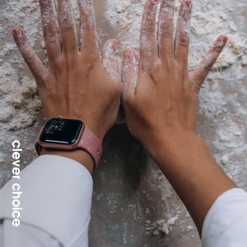 Crong Liquid - Cinturino per Apple Watch 38/40/41/42 mm (rosa polvere) - 4