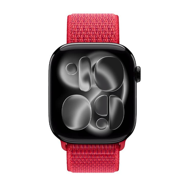 Crong Nylon - Cinturino sportivo per Apple Watch 38/40/41/42 mm (Red Fusion) - 3