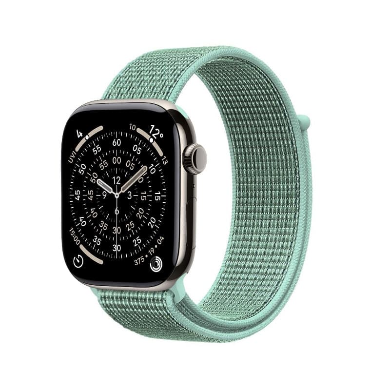 Crong Nylon - Cinturino Sport per Apple Watch 38/40/41/42 mm (Verde Atlantico) - 6