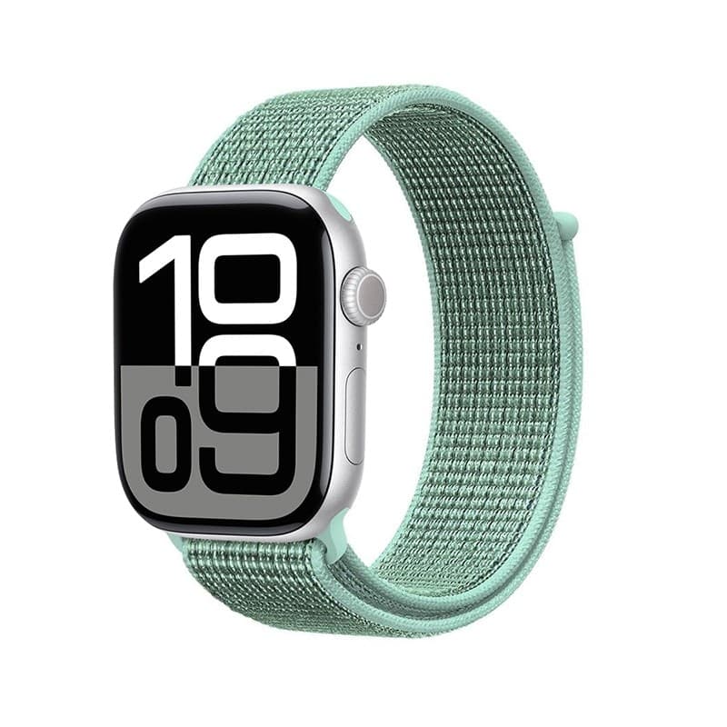 Crong Nylon - Cinturino Sport per Apple Watch 38/40/41/42 mm (Verde Atlantico) - 8