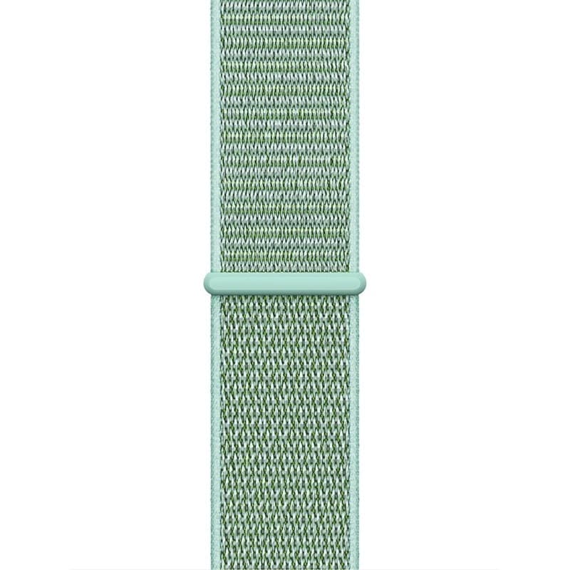 Crong Nylon - Cinturino Sport per Apple Watch 38/40/41/42 mm (Verde Atlantico) - 9