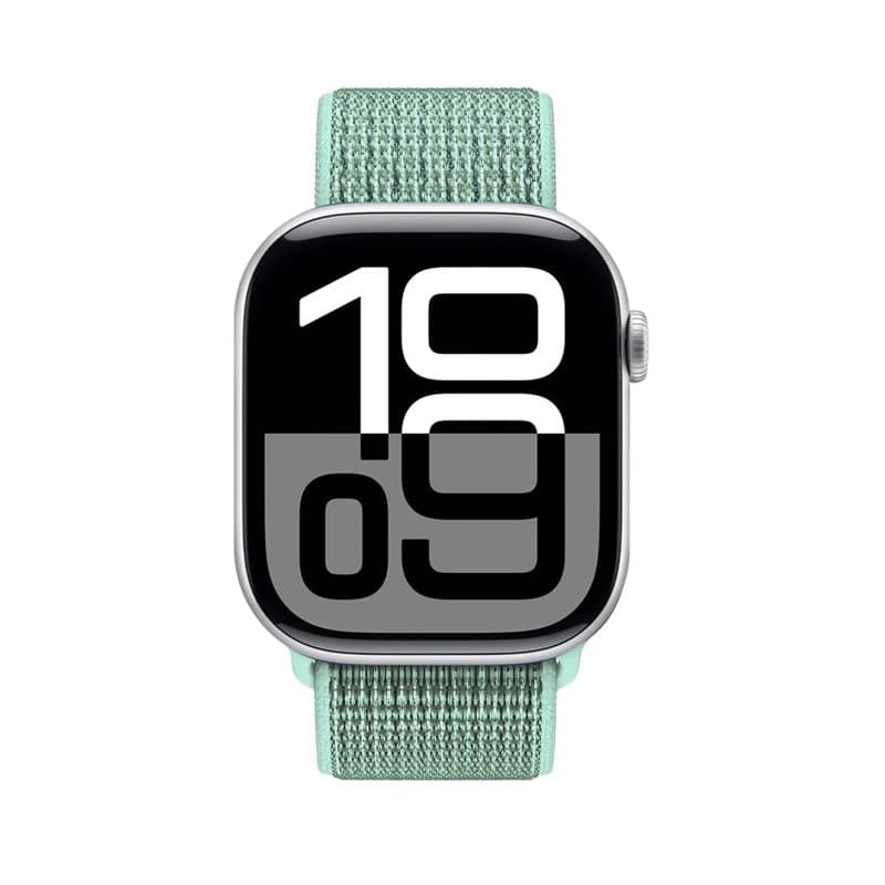 Crong Nylon - Cinturino Sport per Apple Watch 38/40/41/42 mm (Verde Atlantico) - 10