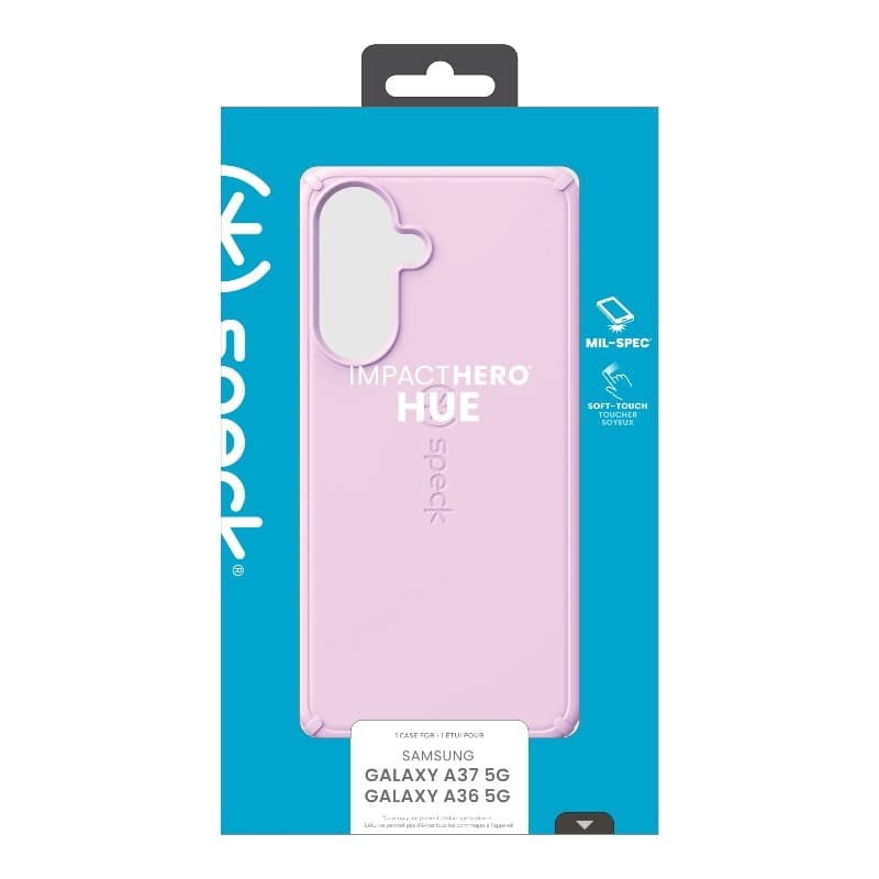 Speck Impacthero Hue – Custodia per Samsung Galaxy A37 5G / A36 5G / A56 5G (Rosa tenue) - 6
