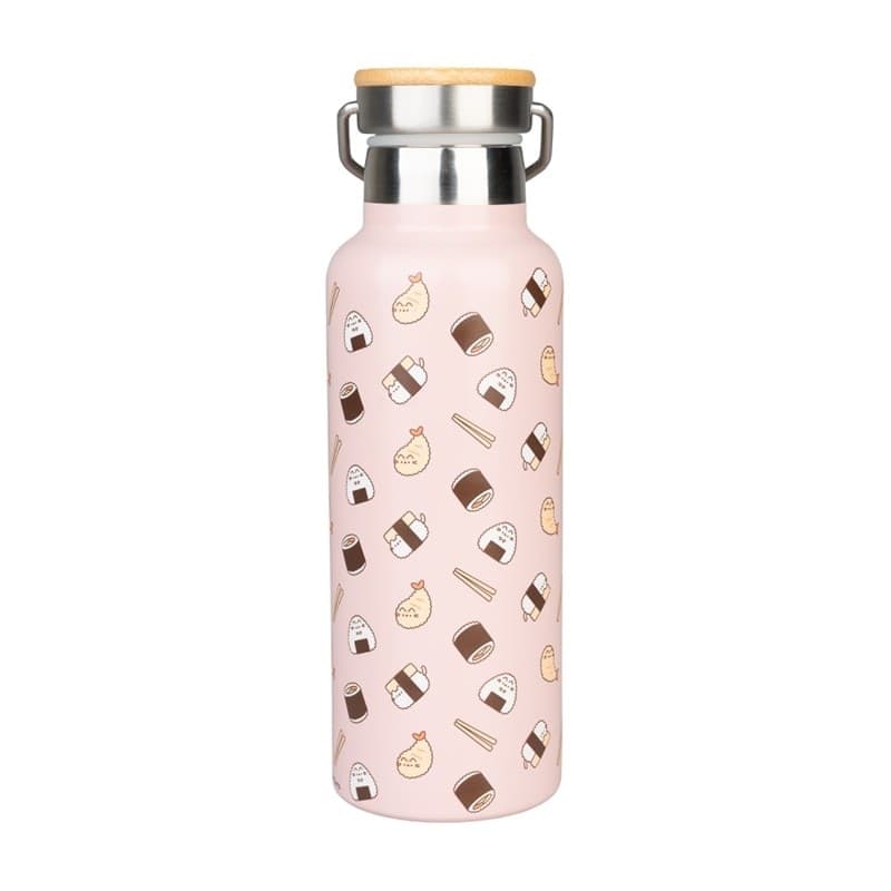 Pusheen - Borraccia termica in acciaio inox con manico della collezione Sushi Roll, 500 ml - 9