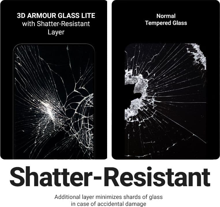 Crong 3D Armour Glass Lite - Vetro temperato con colla integrale per Google Pixel 10a - 5