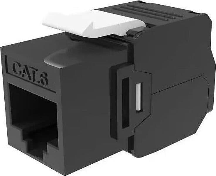 Frutto Keystone RJ45 UTP Cat.6 Tooless Nero - 9