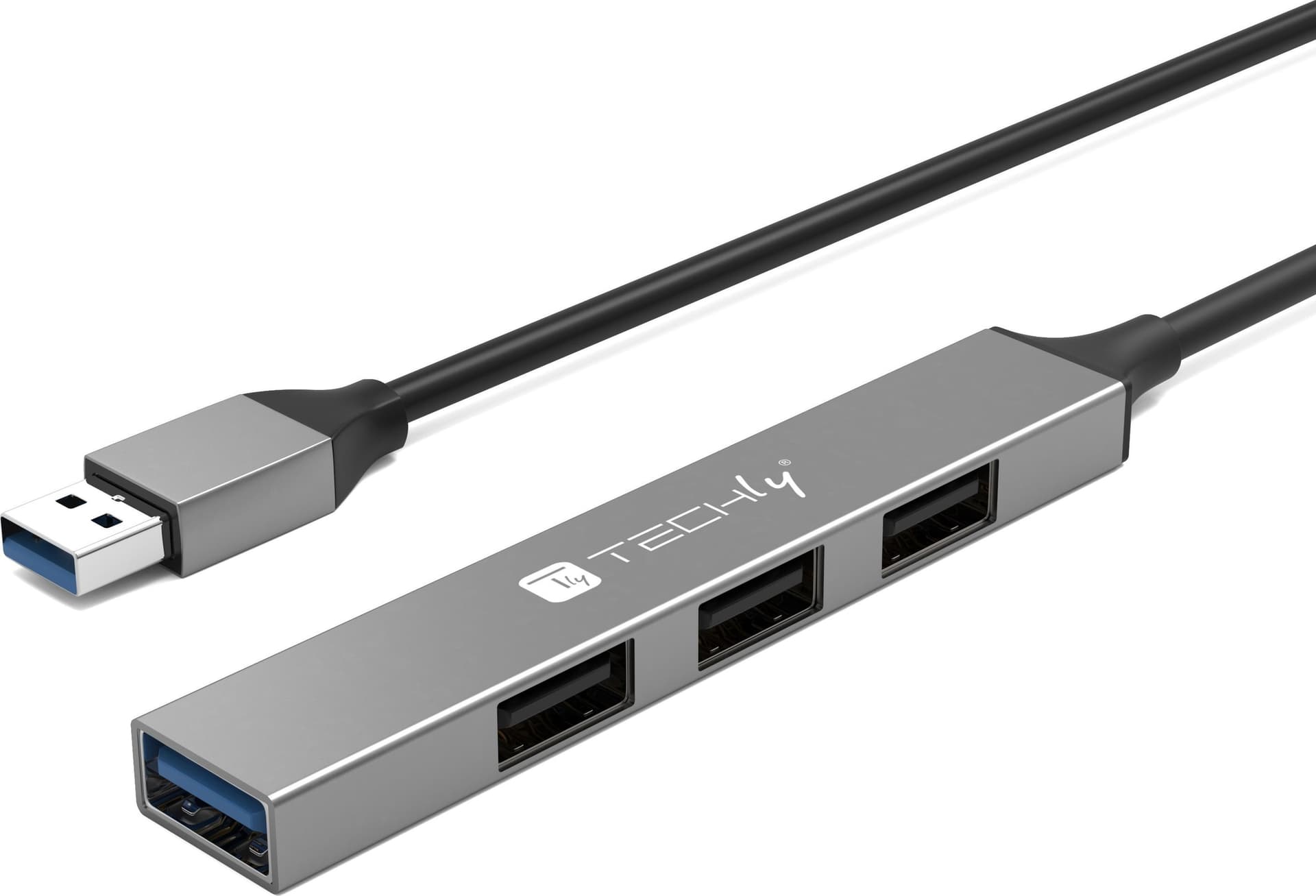 Hub USB-A 3.2 a 4 porte USB-A Slim in Metallo - 5