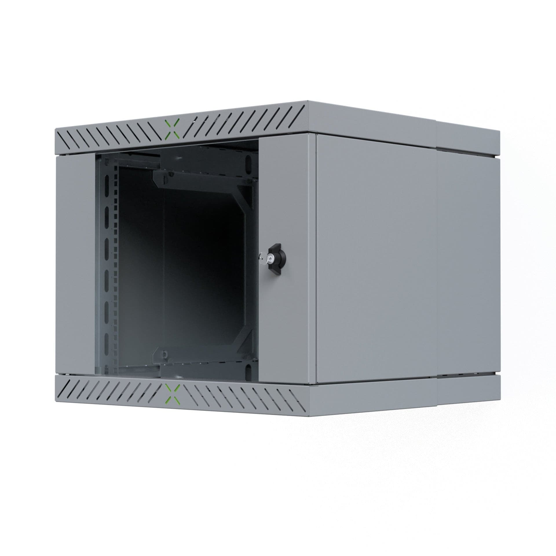 Armadio Rack 19'' a Muro 9U da Assemblare Profondit&agrave 400-600 mm Grigio - 2