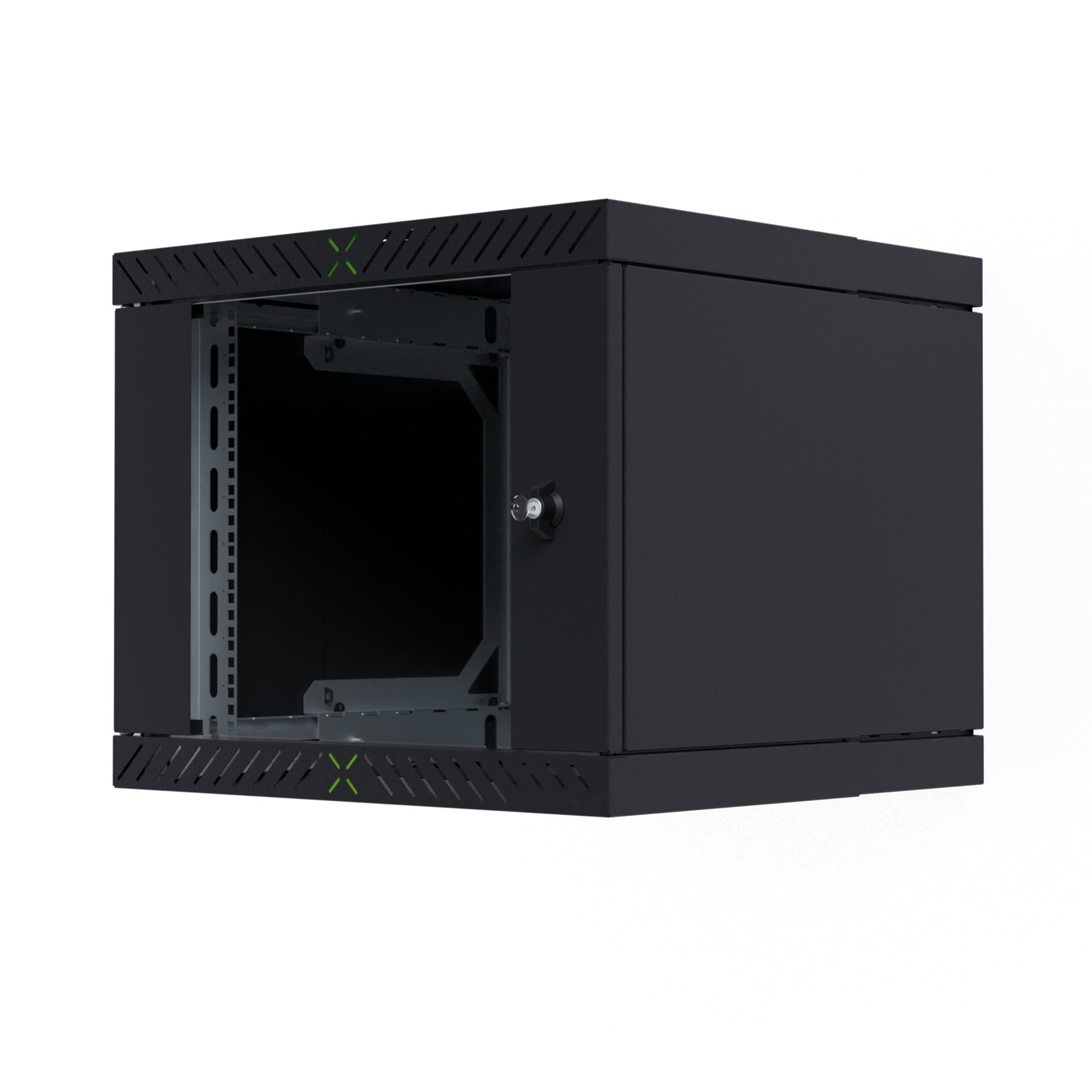 Armadio Rack 19'' a Muro 9U da Assemblare Profondit&agrave 400-600 mm Nero - 9