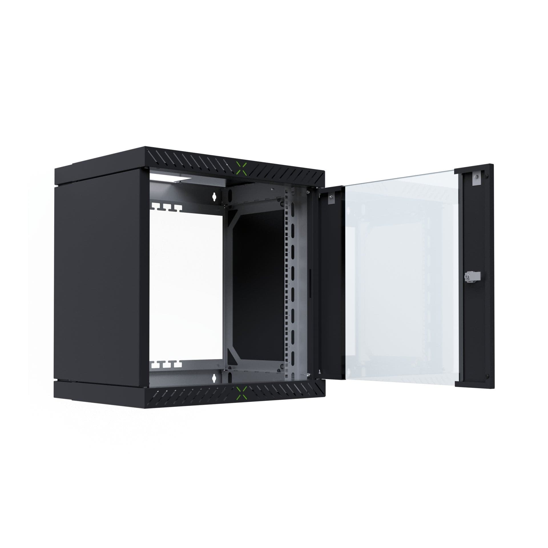 Armadio Rack 19'' a Muro 12U da Assemblare Profondit&agrave 400-600 mm Nero - 3