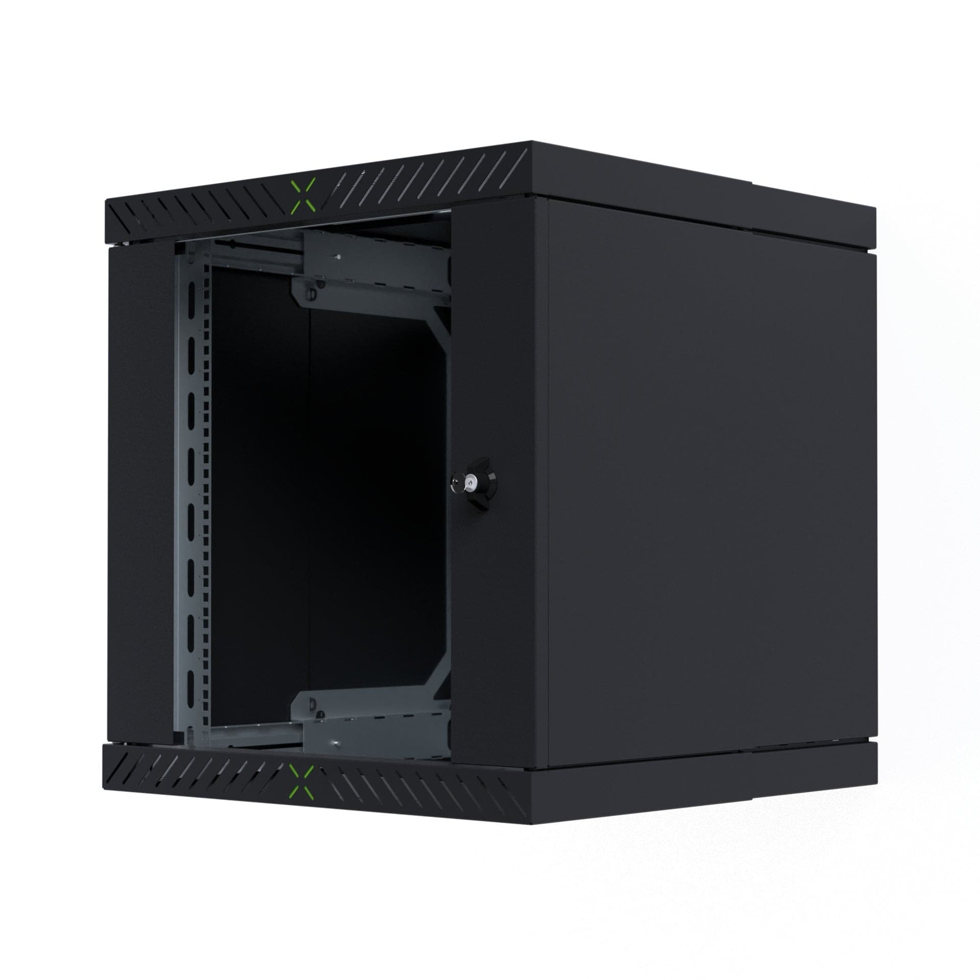 Armadio Rack 19'' a Muro 12U da Assemblare Profondit&agrave 400-600 mm Nero - 4
